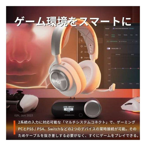 Steelseries Gaming Headphone Headset Arctis Nova Pro Wl White Re 61524J
