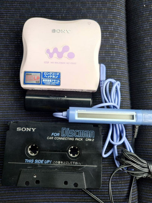 Sony Portable Md Player Mz-E600 Rm-Mc10L