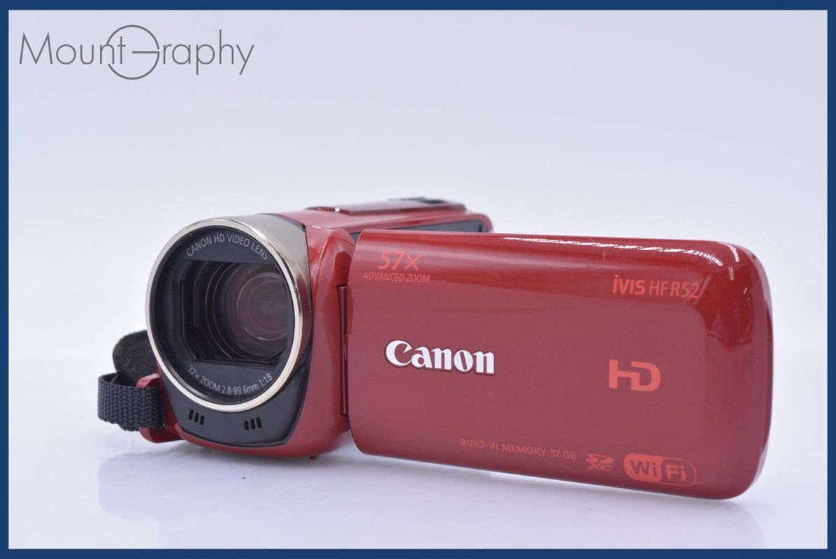 Video Camera Body Canon Ivis Hf R52 32X #Mj9022