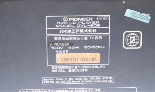 Pioneer Others Dvl-909 Ld