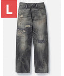 Neighborhood Straight Jeans Savage Denim Dp Wide Pants