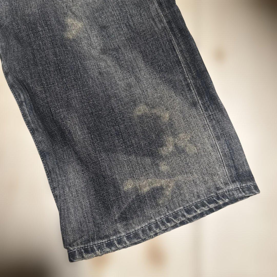 Neighborhood Straight Jeans Savage Denim Dp Wide Pants
