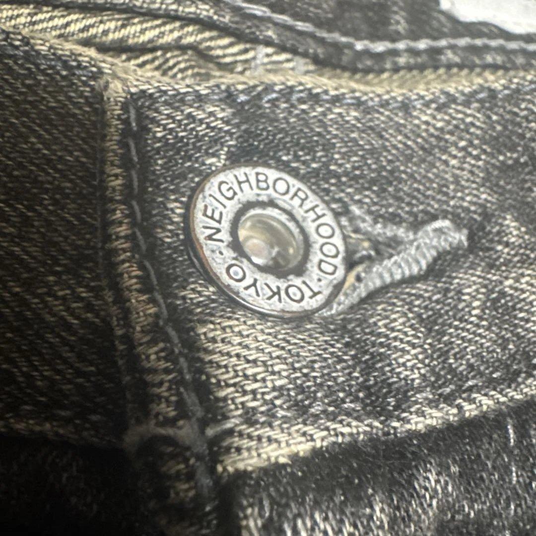 Neighborhood Straight Jeans Savage Denim Dp Wide Pants