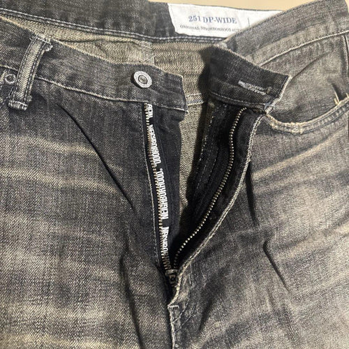 Neighborhood Straight Jeans Savage Denim Dp Wide Pants