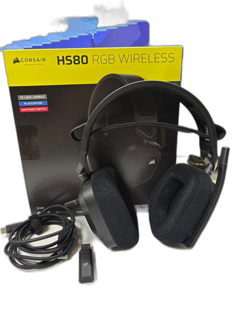 Corsair Gaming Headphone Headset Hs80 Rgb Wireless