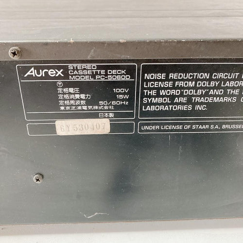 Cd, Md Cassette Decks Aurex Pc-5060D