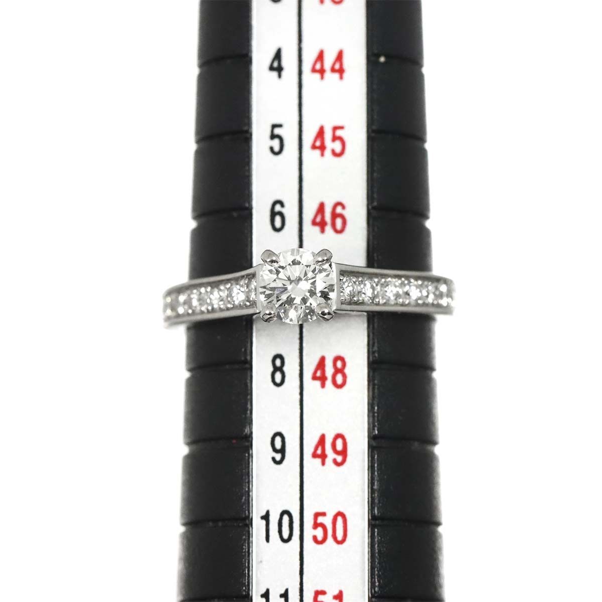 Cartier Ring 1895 #47 0.31Ct Pt Solitaire 90319341