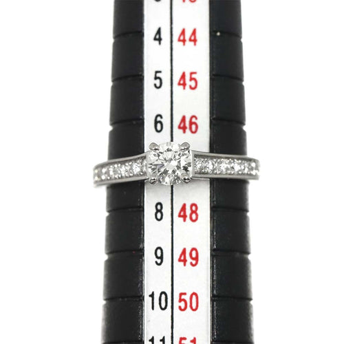 Cartier Ring 1895 #47 0.31Ct Pt Solitaire 90319341