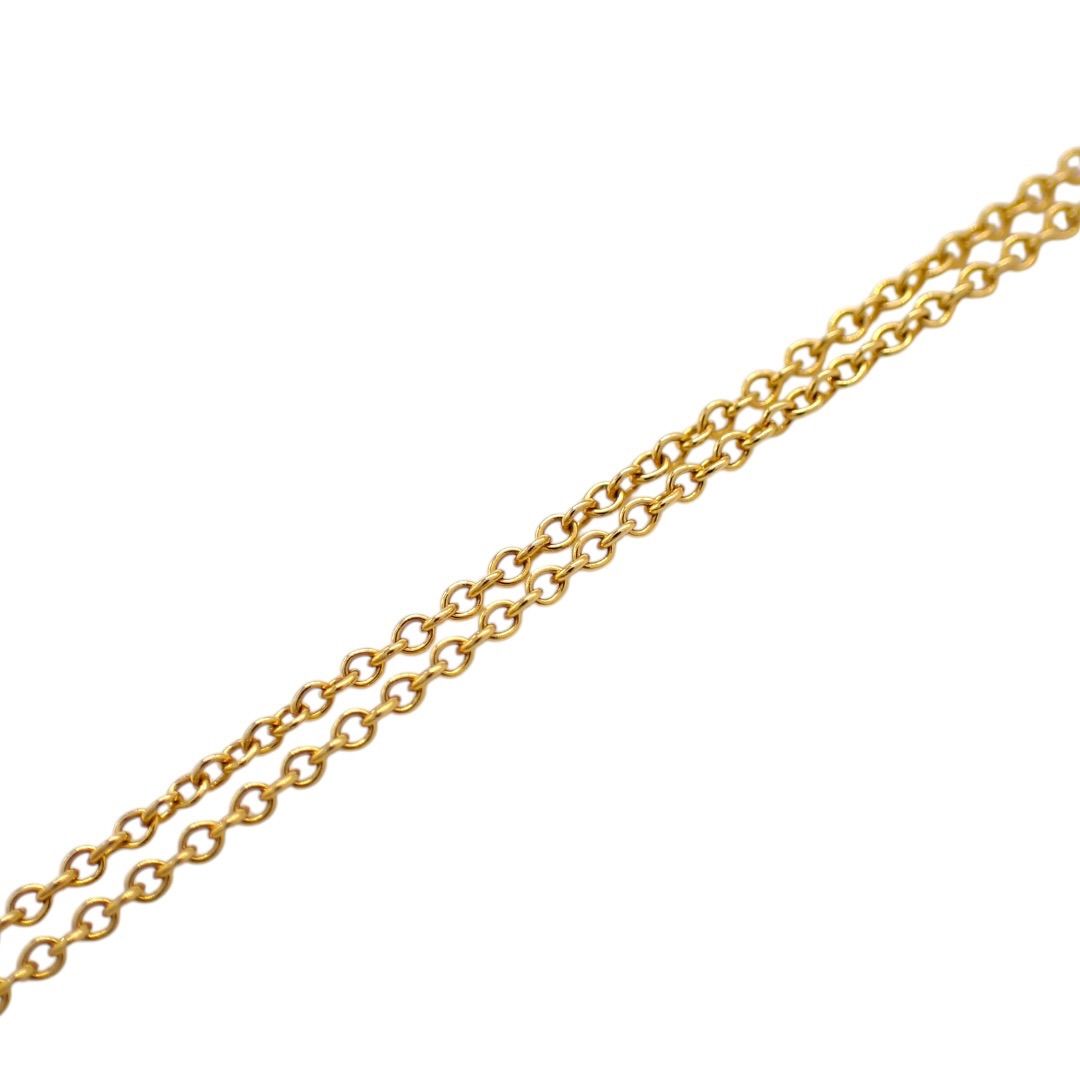 Tiffany Necklace Co. 750 K18 Yg 5035
