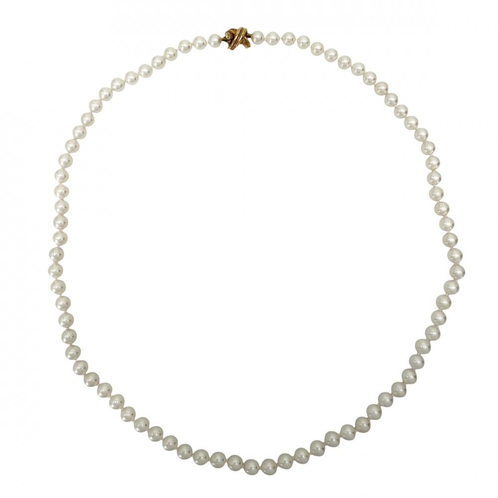 Tiffany Necklace Tiffany&Co. K18 18.0G