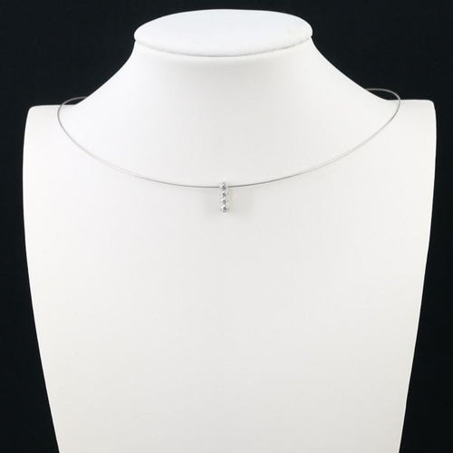 Gimel Necklace 0.153Ct I Pt950/Pt850 #164716