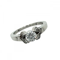 Cartier Ring 48 Pt950 0.31Ct 7.5 4.9G