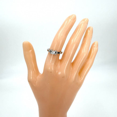 Cartier Ring 48 Pt950 0.31Ct 7.5 4.9G