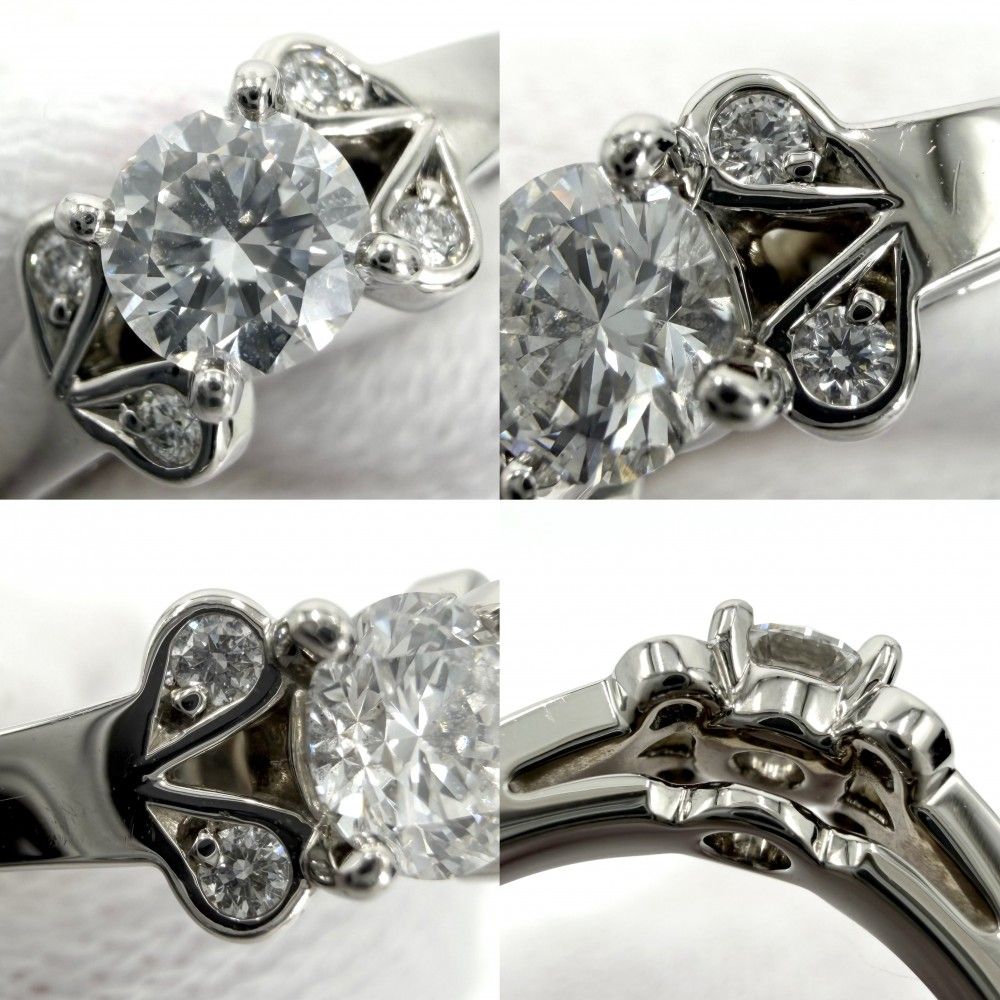 Cartier Ring 48 Pt950 0.31Ct 7.5 4.9G