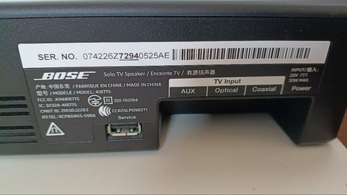 Bose Speaker Solo Tv