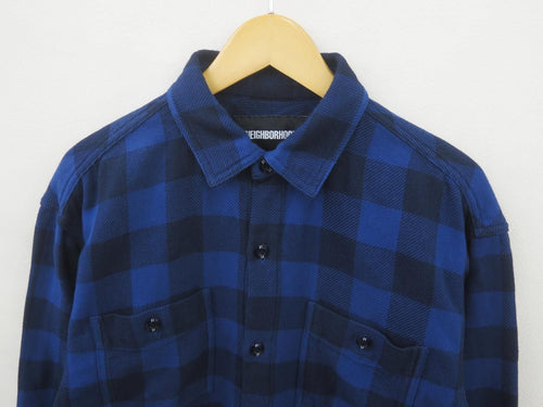 Neighborhood Others 7684 261Aqnh-Shm03 26Ss Garment Dyed Block Check Shirt Ls M