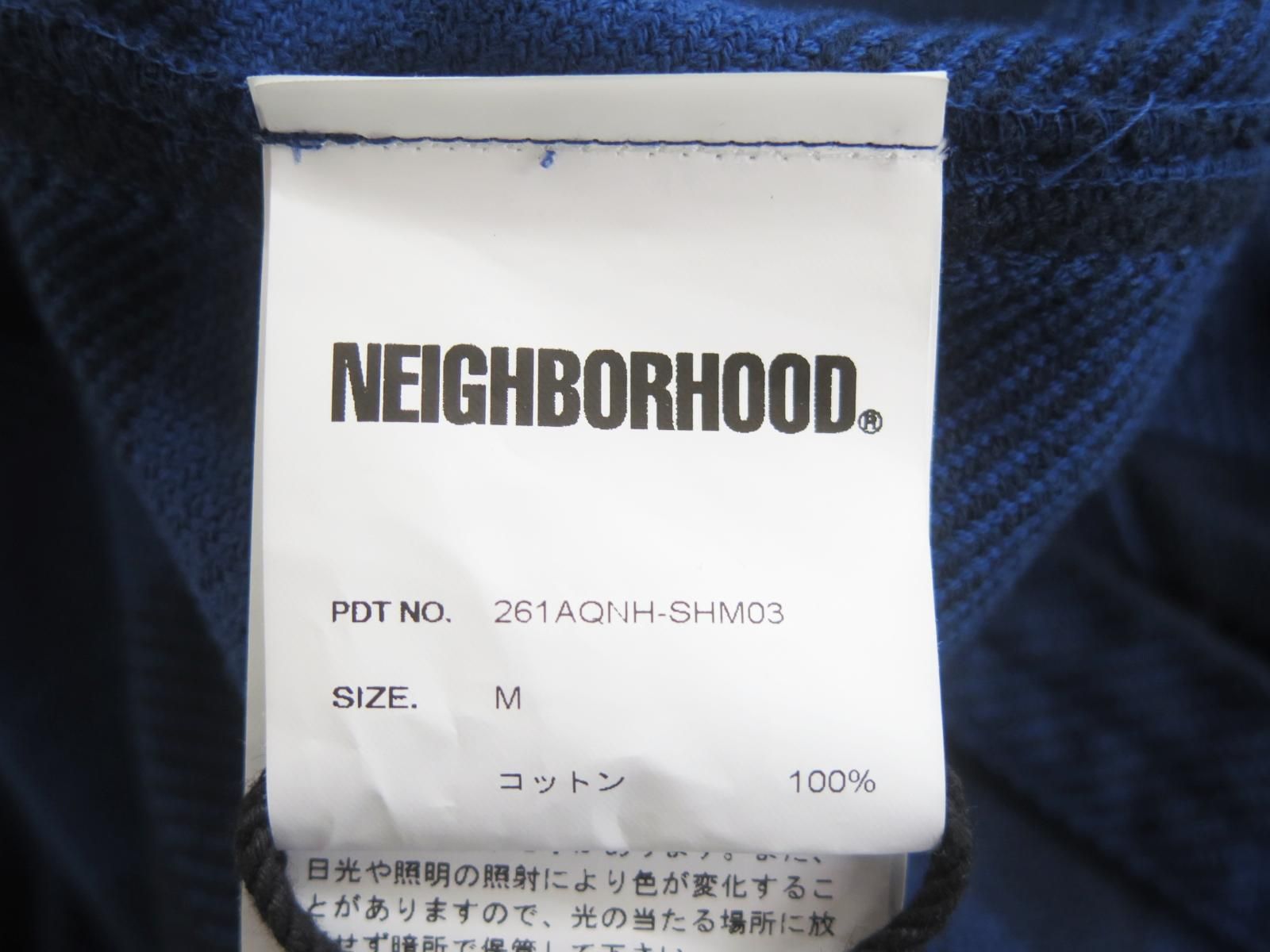 Neighborhood Others 7684 261Aqnh-Shm03 26Ss Garment Dyed Block Check Shirt Ls M