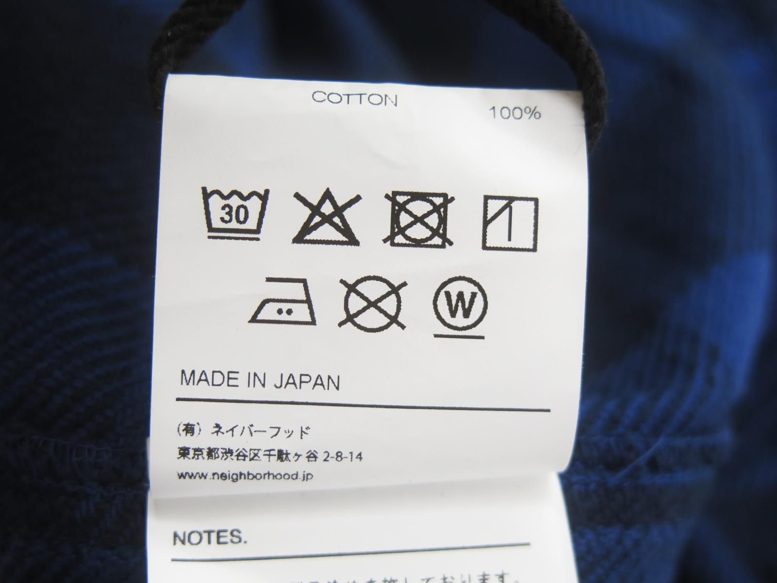 Neighborhood Others 7684 261Aqnh-Shm03 26Ss Garment Dyed Block Check Shirt Ls M