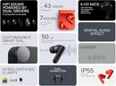 Wireless Earphone Cmf By Nothing Buds Pro 2 Bluetooth 5.3 43 Ip55 Anc Ldac 6