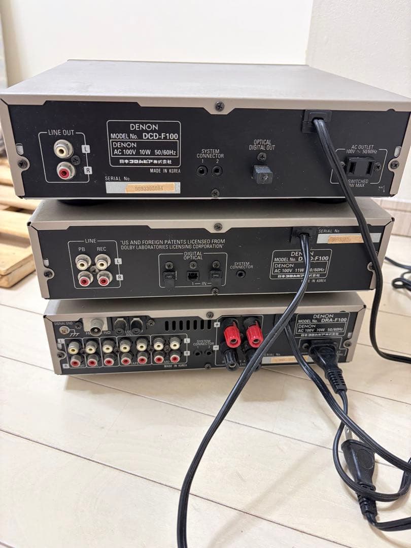 Denon Mini Component Systems F100 Dra-F100 Dmd-F100