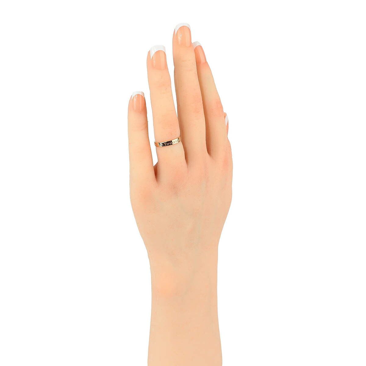 Tiffany Ring Tiffany&Co. T&Co. K18Pg 3P 7.5 Ok