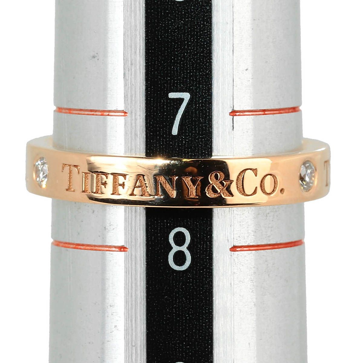 Tiffany Ring Tiffany&Co. T&Co. K18Yg 3P 7.5 Ok