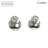 Cartier Earrings (For Both Ears) K18 Wg 750 Damour Pierced 90328566