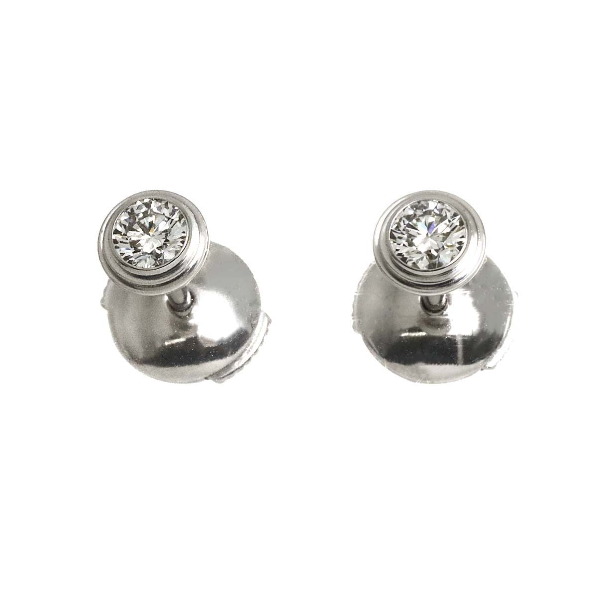 Cartier Earrings (For Both Ears) K18 Wg 750 Damour Pierced 90328566