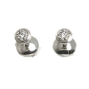 Cartier Earrings (For Both Ears) K18 Wg 750 Damour Pierced 90328566