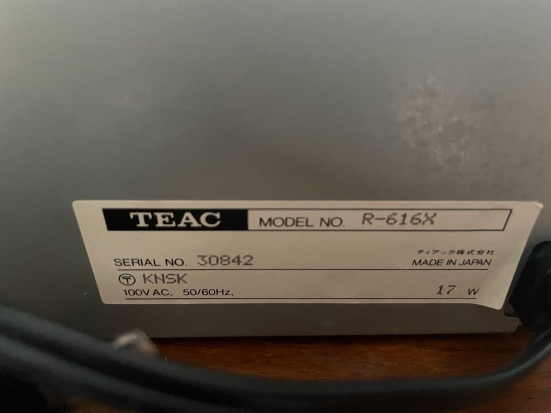 Teac Cd, Md Cassette Decks R-616X