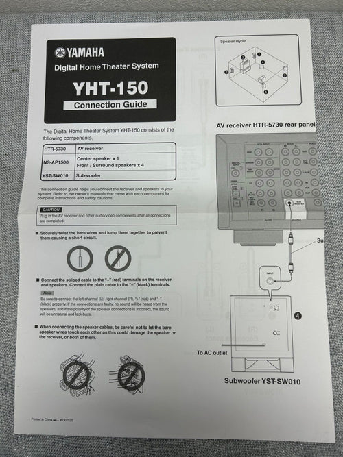 Yamaha Others M Ns-P100 5.1Ch 6