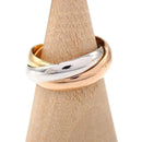 Cartier Ring 50 750 K18 Mm 3 Yg Wg Pg Rg 4752