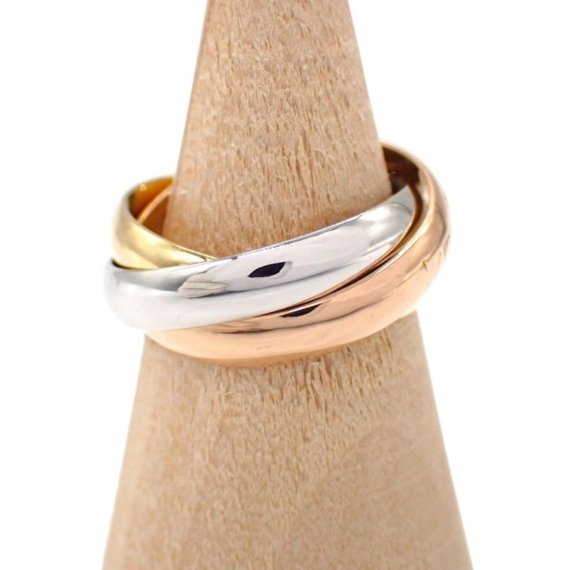 Cartier Ring 50 750 K18 Mm 3 Yg Wg Pg Rg 4752