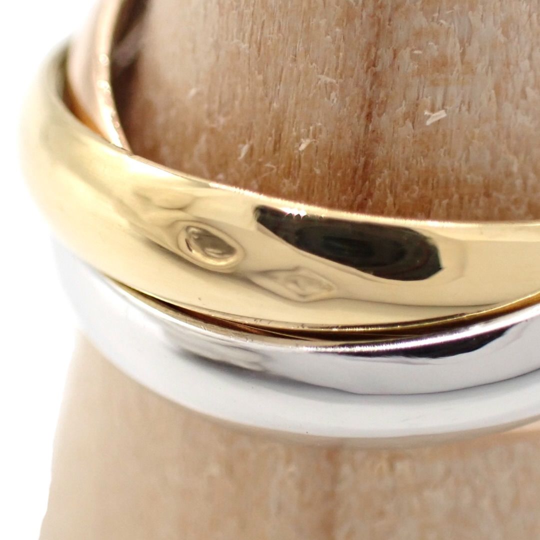 Cartier Ring 50 750 K18 Mm 3 Yg Wg Pg Rg 4752