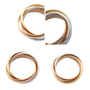 Cartier Ring 50 750 K18 Mm 3 Yg Wg Pg Rg 4752