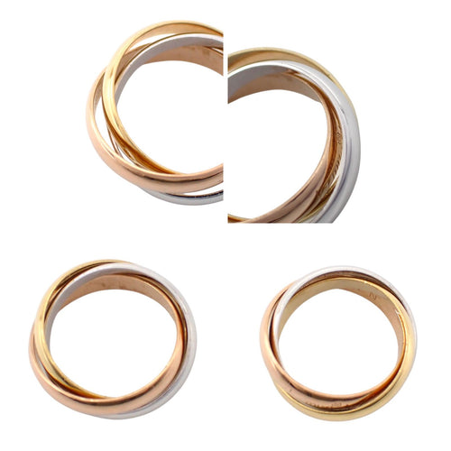 Cartier Ring 50 750 K18 Mm 3 Yg Wg Pg Rg 4752