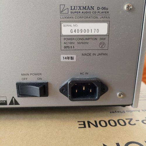 Luxman Cd Sacd Players Super Audio Player D 06U