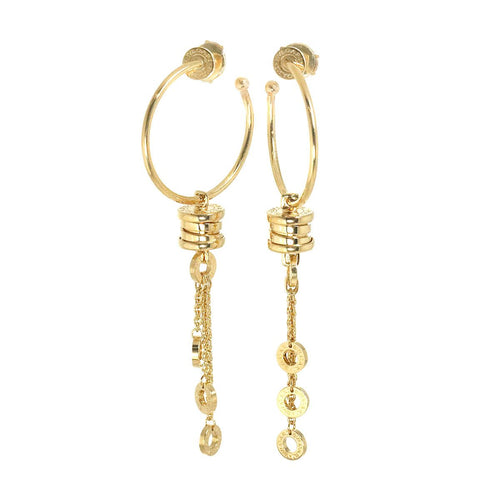 Bvlgari Earrings (For Both Ears) K18 Yg 750 B-Zero1 Pierced 90328560