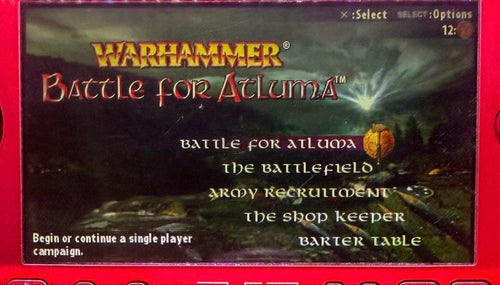 Games (Physical) Warhammer Battle For Atluma Psp