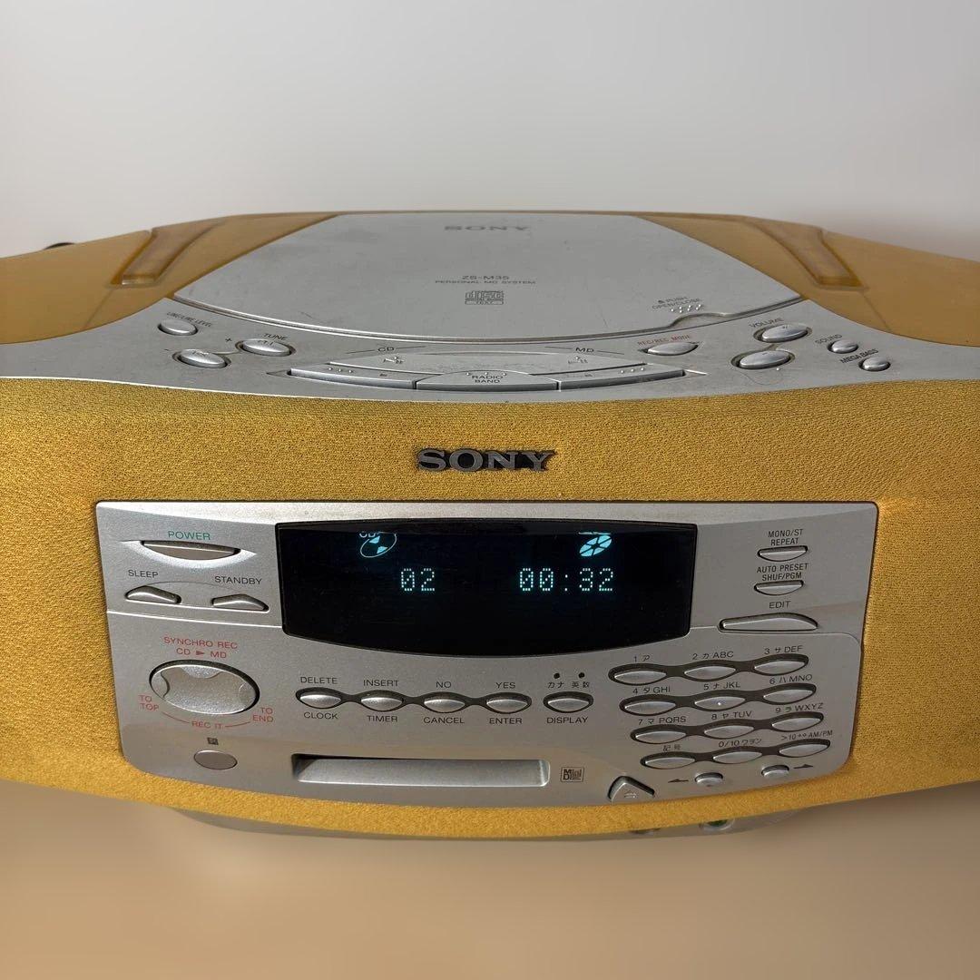 Sony Cd Md Cassette Deck Zs-M35