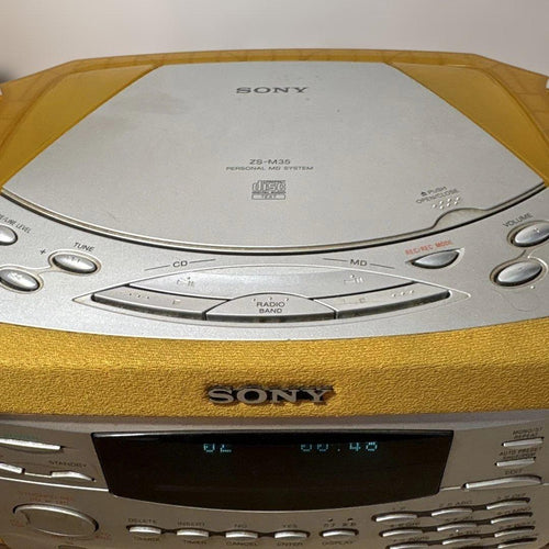 Sony Cd Md Cassette Deck Zs-M35