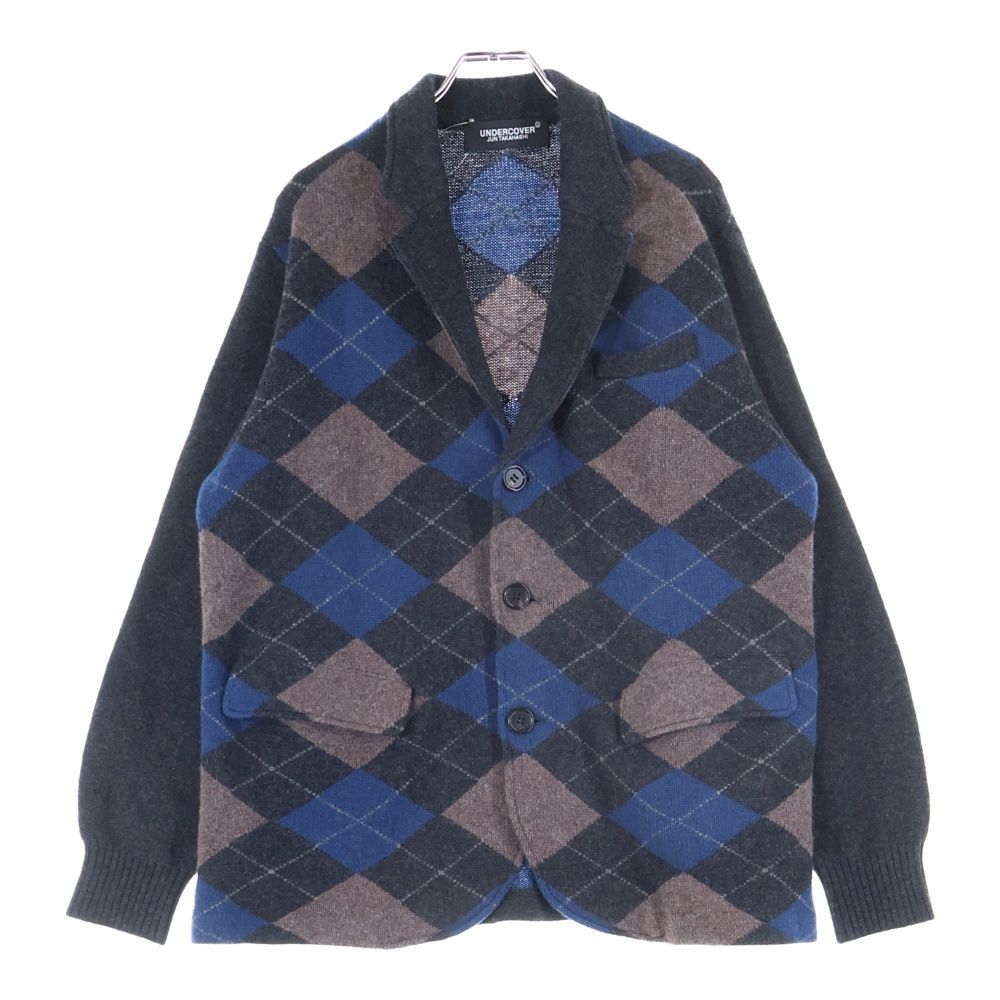 Cardigan Undercover 21Aw Ca Intarsia Argyle Knit Jkt Uc2A4103