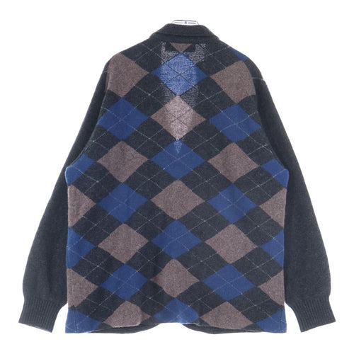 Cardigan Undercover 21Aw Ca Intarsia Argyle Knit Jkt Uc2A4103