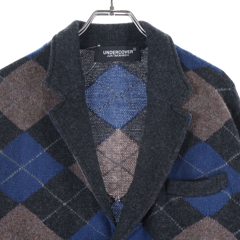 Cardigan Undercover 21Aw Ca Intarsia Argyle Knit Jkt Uc2A4103