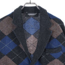 Cardigan Undercover 21Aw Ca Intarsia Argyle Knit Jkt Uc2A4103