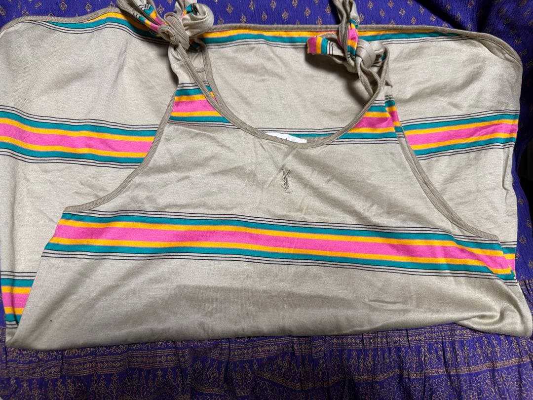 Yves Saint Laurent Sleeveless Tank Tops