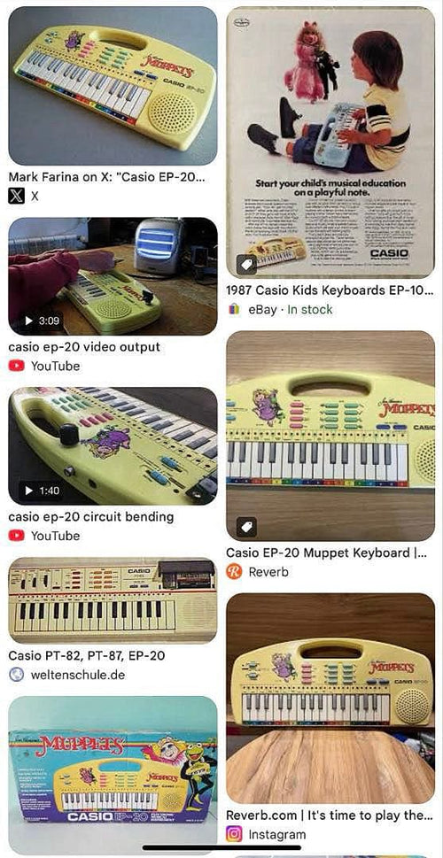 Casio Analog Synthesizer Ep-20 1987