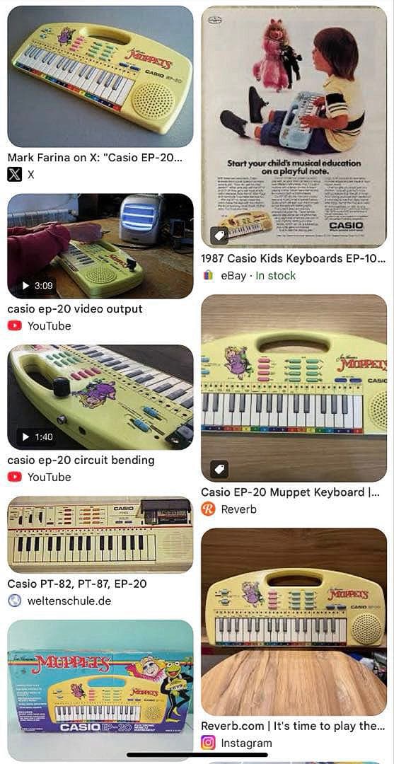 Casio Analog Synthesizer Ep-20 1987