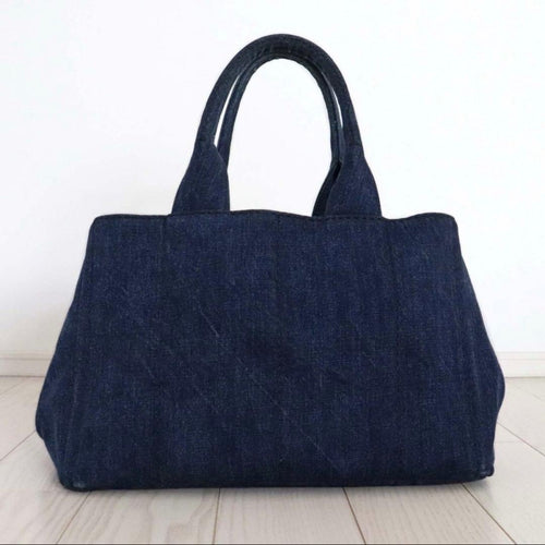 Prada Tote Bag B1877B Denim Avio