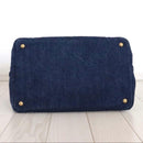 Prada Tote Bag B1877B Denim Avio
